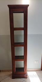 MOBILE VETRINETTA  in teak stretta e alta