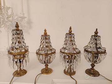 Set 4 Abat jour vintage impero oro