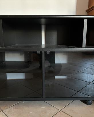 Mobile TV impianto stereo con ante in vetro