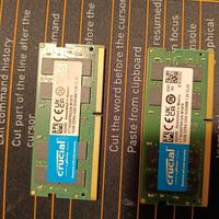 RAM Crucial 32GB (2x16GB) DDR4 3200MHz SODIMM  