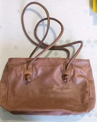 Borsa a spalla vera pelle