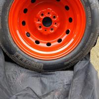 Ruotino 135/80 B14 gommato Pirelli + crick
