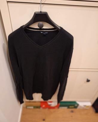 Maglione GAP – Scollo a V | 100% Cotone | Nero | T