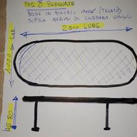 Tavolo da esterno in Marmo/Acciaio Iox