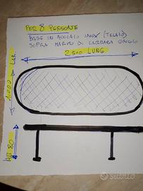 Tavolo da esterno in Marmo/Acciaio Iox