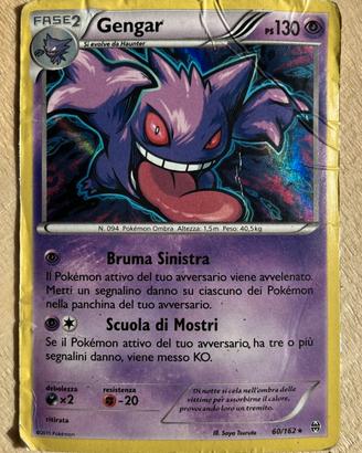 CARTA POKEMON GENGAR 60/162 - Italia