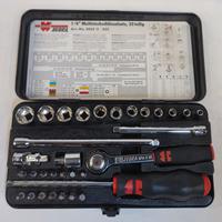 Assortimento bussole Wurt 32pz cricchetto 1/4