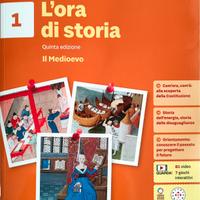 Libro di testo " L'ora di storia, Il medioevo."
