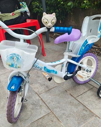 bicicletta con rotelle di Frozen