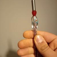 penna calligrafica in vetro soffiato di Murano 