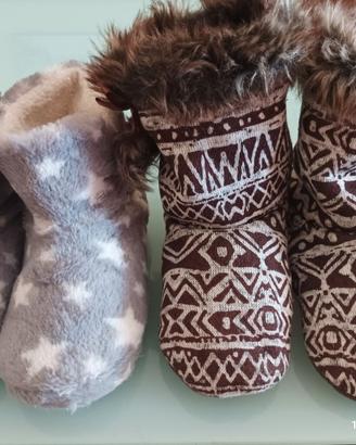 pantofola invernale stivaletto imbottita n37