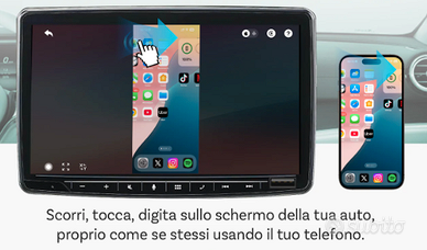 Ottocast® Mirror Touch Adattatore Wireless CarPlay
