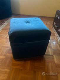 Pouf in velluto
