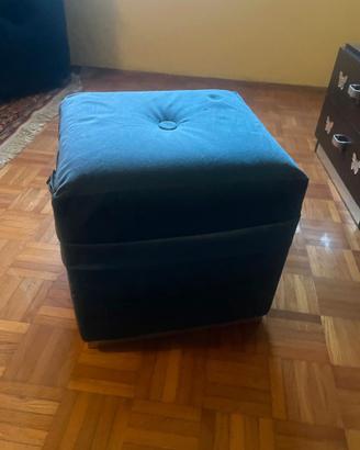 Pouf in velluto