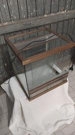 terrario teca in vetro per rettili/aracnidi