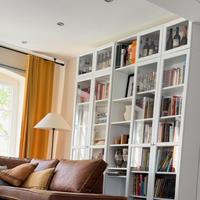 2 librerie IKEA BILLY/OXBERG con ante in vetro