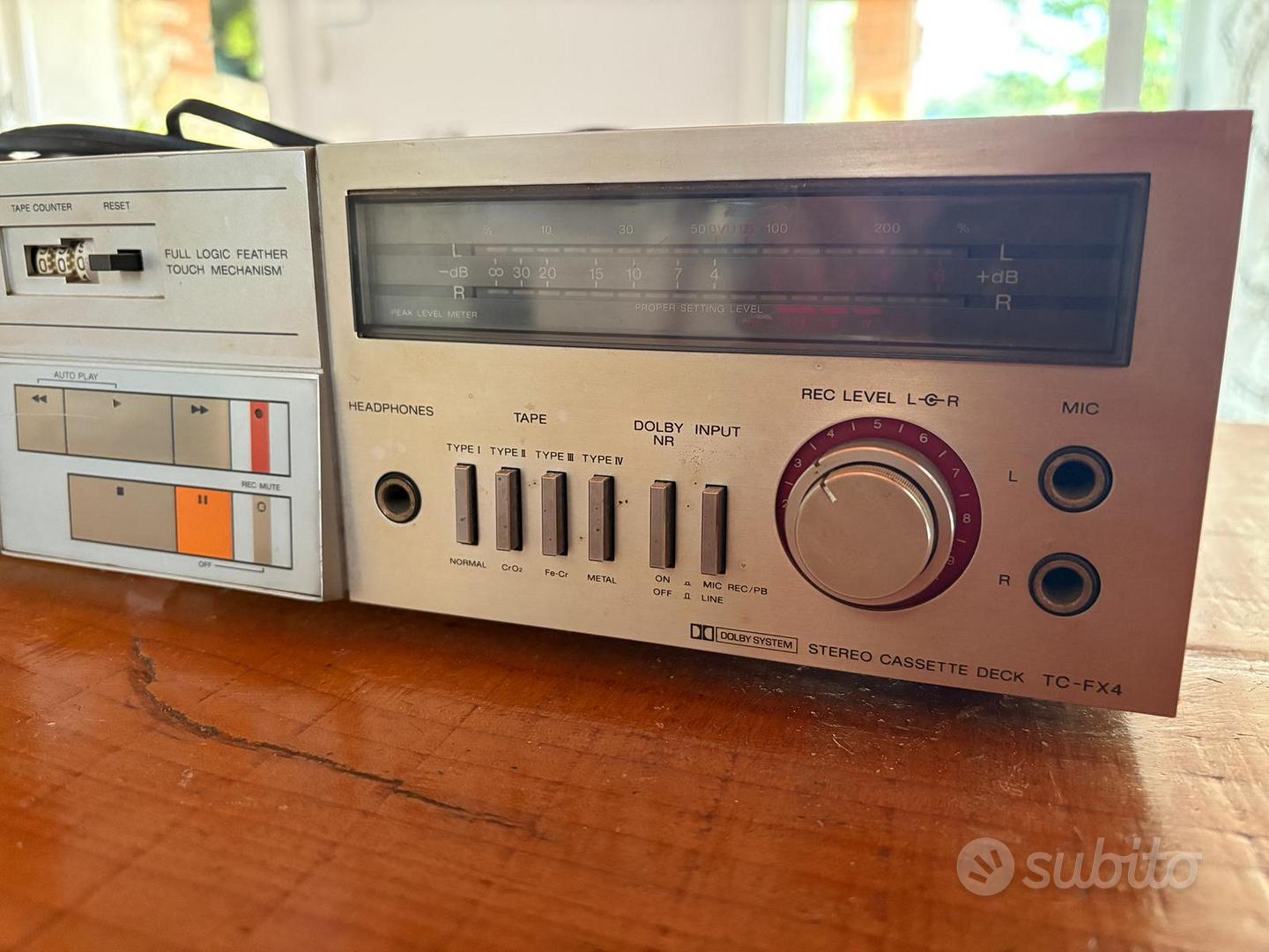 Deck stereo a cassetta Sony TC-FX4 - Audio/Video In vendita