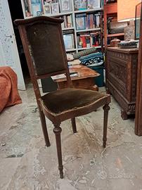 sei sedie primo novecento e una scrivania moderna