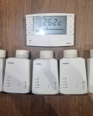 Kit Perry Wireless: Cronotermostato + 5 Valvole
