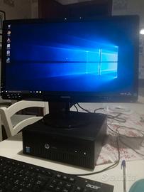 computer lenovo con monitor 24 pollici