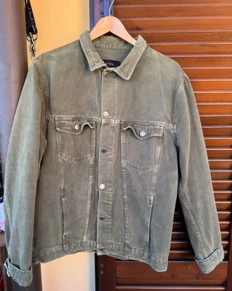Giacca Zara denim cachi