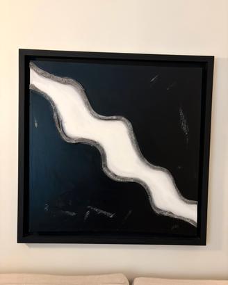 Quadro Astratto Materico 114x114  Lussy Grandinett