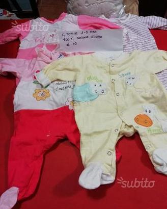 Vestitini, body, tutine bimba 0/9 mesi
