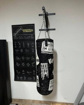 sacco da boxe + tappetino per streching