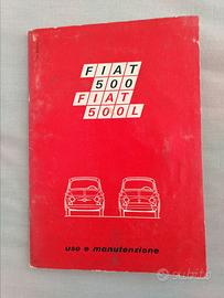 Libretto uso e manutenzione 1969 fiat 500 F L R 