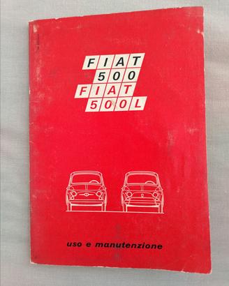 Libretto uso e manutenzione 1969 fiat 500 F L R 