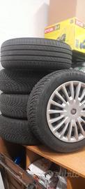 treno gomme invernali + cerchi in ferro e coppe