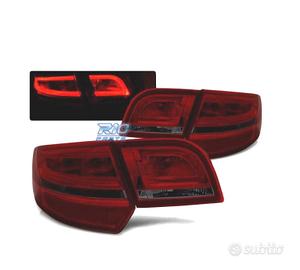 FANALI A LED PER AUDI A3 8P SPORTBACK 04-08 ROSSO 