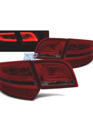 FANALI A LED PER AUDI A3 8P SPORTBACK 04-08 ROSSO 