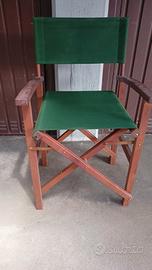 Set 4 Sedie Regista Pieghevoli in Legno – Colorate