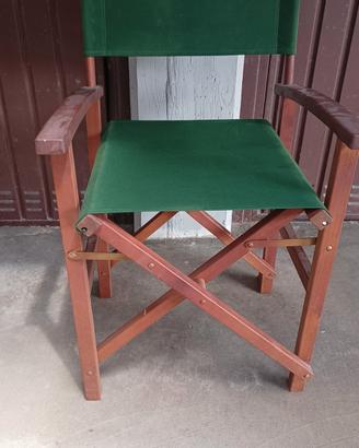 Set 4 Sedie Regista Pieghevoli in Legno – Colorate