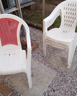 4 sedie giardino 