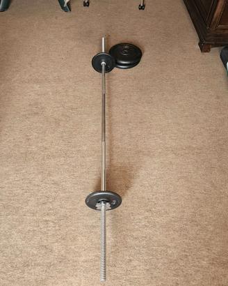 Bilanciere con pesi - Set da 24 kg