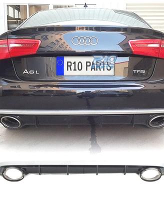 DIFFUSORE AUDI A6 4G 11-14 LOOK RS + TERMINALI DI 