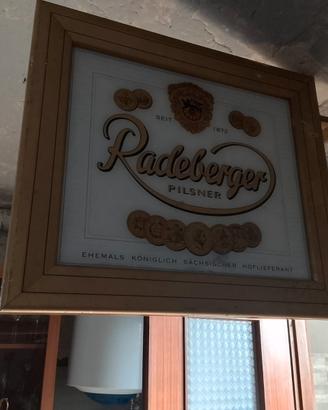 insegna vintage birra Radeberger 