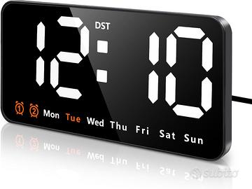 Orologio da Parete Digitale LED 9", Orologio da Ta