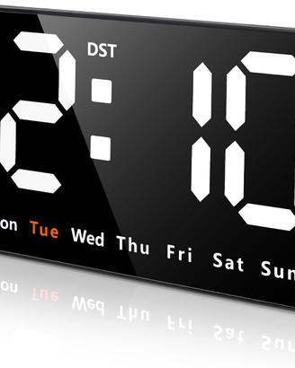 Orologio da Parete Digitale LED 9", Orologio da Ta