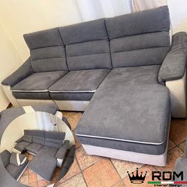 DIVANO LILLA CON RELAX ELETTRICO ANTIMACCHIA