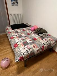 Rete e materasso una piazza e mezza