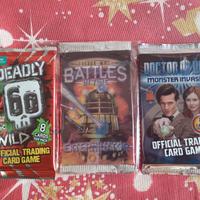 Rare trading cards Doctor Who e Deadly 60 Wild