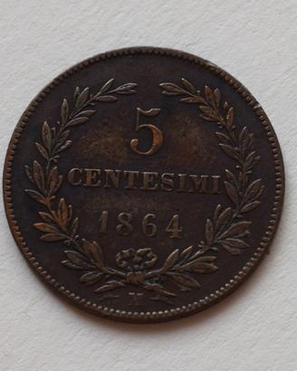 5 CENTESIMI 1864 M – REPUBBLICA DI SAN MARINO