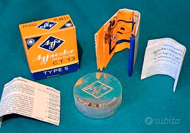 Agfacolor CT 13 Pellicola nuova con scatolo 1966