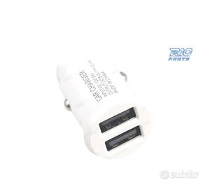 CARICATORE USB PRESA ACCENDISIGARI BIANCO