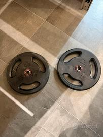 Dischi gommati per bilanciere 20kg