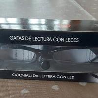 occhiali da lettura con luci led