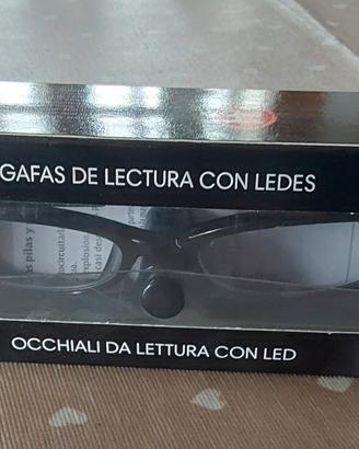 occhiali da lettura con luci led